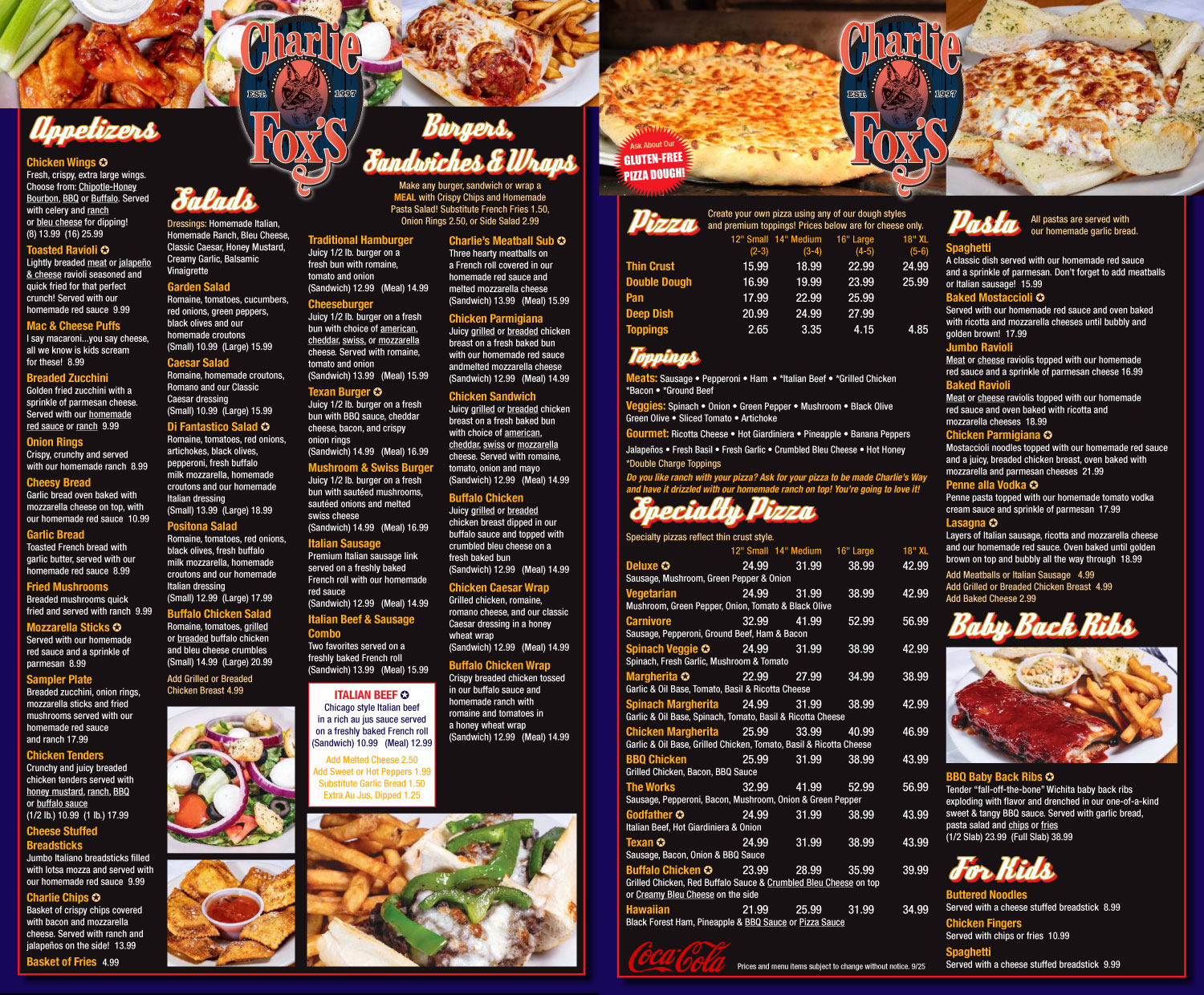 catering menu